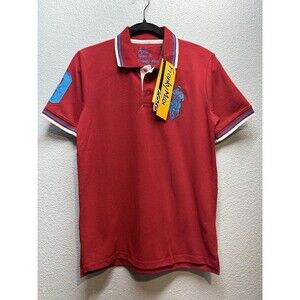 NEW Franky Max Polo Men's Size Small Short Sleeve Burgundy Shirt